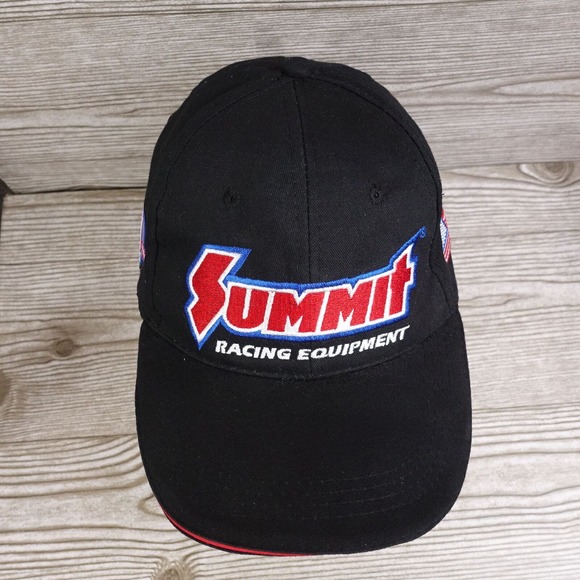SUMMIT RACING EQUIPMENT LOGO BLACK ADJUSTABLE BASEBALL HAT CAP - Picture 3 of 10